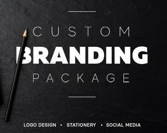 Custom Logo Design & Branding Kit: Stationery, Social Media