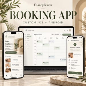 Custom Booking App Development for Medspas, Salons and Wellness Businesses, iOS & Android