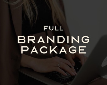 Brandingpakket, logo-ontwerp op maat en merkrichtlijnen met Canva-sjablonen