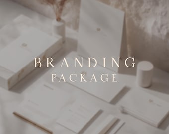 Paquete de identidad corporativa personalizado, diseño de logotipo, papelería empresarial y kit para redes sociales.