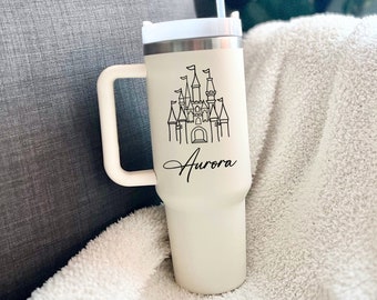 Personalised Castle Stanley Inspired Tumbler | With Straw | 40oz | Magic | Cup | Travel | Mug | Christmas