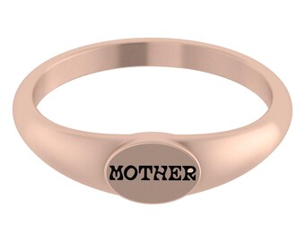 925 Sterling Silver Signet Ring | Personalized Jewelry | Dainty Signet Ring | Handwriting Signet Ring | Promise Ring | Gifts For Mom