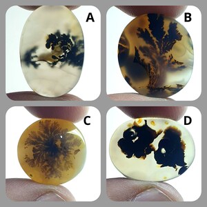 NATÜRLICHER Dendritenachat Cabochon, loser Edelstein, Dendritenachat für die Herstellung von Schmuck Pendent Größe.