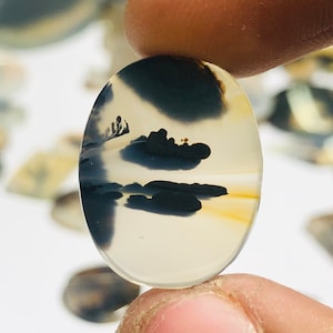 Wunderschöner Designer Dendriten Achat !!! NATÜRLICHER Dendritenachat Cabochon, loser Edelstein, 16x20 MM Dendritenachat für die Herstellung von Schmuck Pendent.