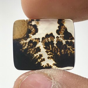 100% Natürlich Landschaftlich Achat !!! Baumachat, Dendritenquarz, Dendritenachat Malerischer Achat-Edelstein, Dendritenachat-Stein RING-Größe 17X14 MM