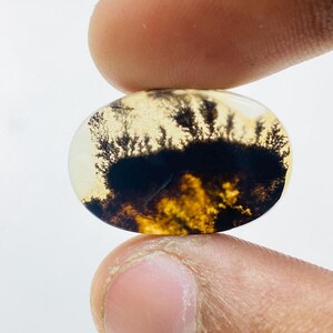 Riesige Größe !!! Dendritenachat-Birne Cabochon, lose Edelstein, dendritische Achat für die Herstellung von Schmuck Pendent Größe 15 x 21 MM