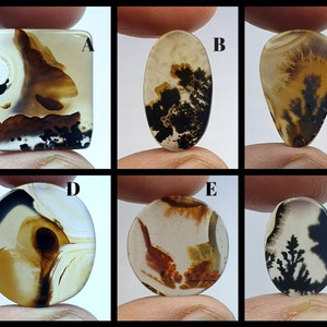 Natürliche dendritische Achat Cabochon, lose Edelstein, dendritische Achat für die Herstellung von Schmuck Pendent Größe.