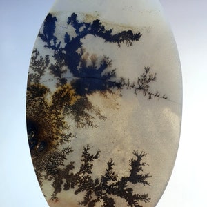 Riesige Größe !!! Dendritenachat Oval Cabochon, Lose Edelstein, Dendritenachat für die Herstellung von Schmuck Pendent Größe 61 x 36 MM