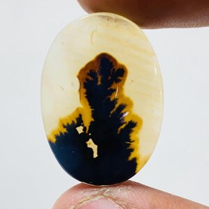 Riesige Größe !!! Dendritenachat Birne Cabochon, Lose Edelstein, Dendritenachat für die Herstellung von Schmuck Pendent Größe 26 x 19 MM