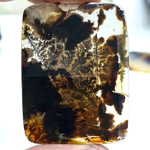Erstaunliche Größe 40 x 30 mm !!! NATÜRLICHER Dendritischer Achat Cabochon, loser Edelstein, Dendritischer Achat für die Herstellung von Schmuck Pendent.