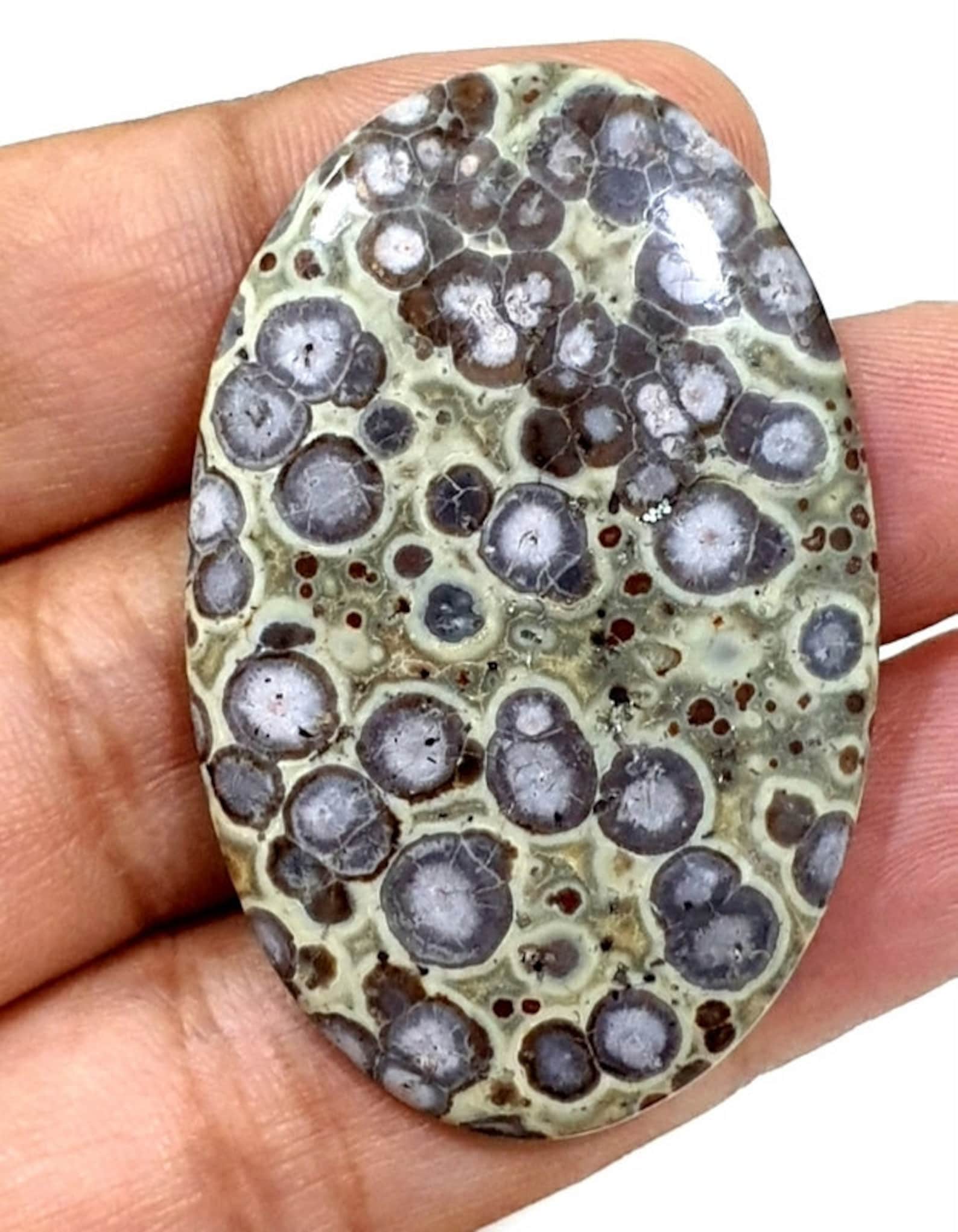 49mm 184g Leopardite Jasper Sphere Natural Leopard Skin Crystal