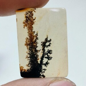 100% Natürlich Landschaftlich Achat !!! Baumachat, Dendritenquarz, Dendritenachat, Malerischer Achat-Edelstein, Dendritenachatstein, Größe 30 x 22 MM