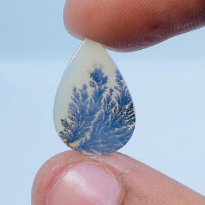 Erstaunlicher Design Achat !!! NATÜRLICHER Dendritischer Achat-Birnen-Cabochon, loser Edelstein, dendritischer Achat für die Herstellung von Schmuckanhängern.
