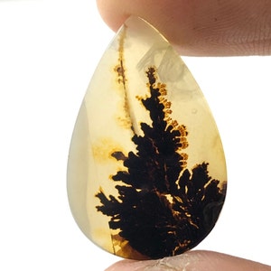 100% Natürlich Landschaftlich Achat !!! Baumachat, Dendritenquarz, Dendritenachat Malerischer Achat-Edelstein, Dendritenachat-Stein RING-Größe 26 x 17 MM