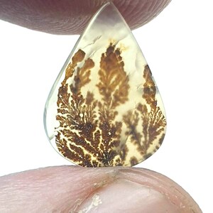 Riesige Größe !!! Dendritenachat Birne Cabochon, Lose Edelstein, Dendritenachat für die Herstellung von Schmuck Pendent Größe 15x11 MM