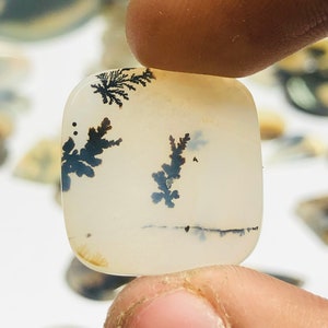 Wunderschöner Designer Dendriten Achat !!!  NATÜRLICHER Dendritenachat Cabochon, loser Edelstein, 18 x 19 MM Dendritenachat für die Herstellung von Schmuck Pendent.