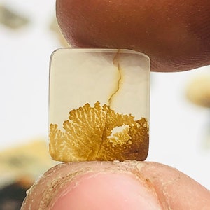 Wunderschöner Designer Dendriten Achat !!!  NATÜRLICHER Dendritischer Achat Cabochon, loser Edelstein, 8 x 10 mm Dendritischer Achat zur Herstellung von Schmuckanhängern.