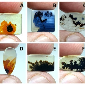 Fantastisch ontwerp dendritische agaat cabochon, losse edelsteen, dendritische agaat voor het maken van hangende sieraden
