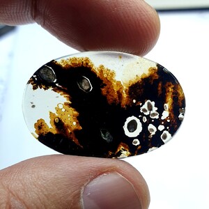Riesige Größe !!! Dendritenachat Cabochon, lose Edelstein, dendritischen Achat für die Herstellung von Schmuck Pendent Größe 32x22 MM