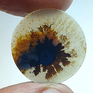 Riesige Größe !!! Dendritische Achat Oval Cabochon, lose Edelstein, dendritische Achat für die Herstellung von Schmuck Pendent Größe 22 x 22 MM