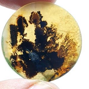 Riesige Größe !!! Dendritenachat Oval Cabochon, Lose Edelstein, Dendritenachat für die Herstellung von Schmuck Pendent Größe 27 x 27 MM