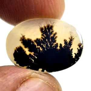 Riesige Größe !!! Dendritenachat Oval Cabochon, Lose Edelstein, Dendritenachat für die Herstellung von Schmuck Pendent Größe 17 x 12 MM