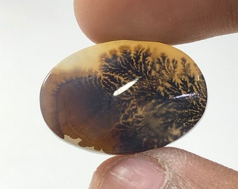 100% natuurlijke schilderachtige agaat!!! Boomagaat, dendritische kwarts, dendritische agaat schilderachtige agaat edelsteen, dendritische agaat steen RING maat 22x16 MM
