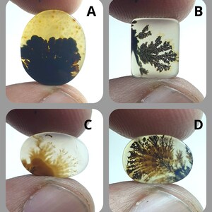 NATÜRLICHER Dendritenachat Cabochon, loser Edelstein, Dendritenachat für die Herstellung von Schmuck, Anhänger, Ring.