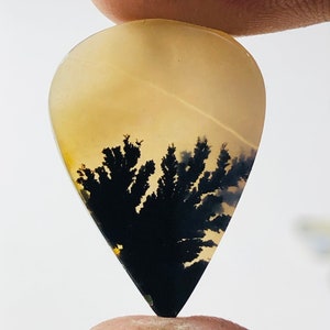 Wunderschöner Designer Dendriten Achat !!! NATÜRLICHER Dendritenachat Cabochon, loser Edelstein, 16X22 mm Dendritenachat für die Herstellung von Schmuckanhängern.