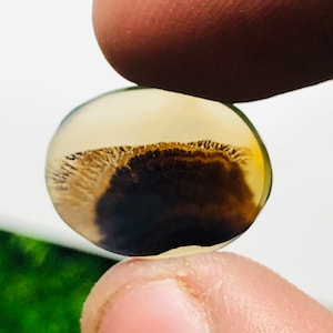 Wunderschöner Designer Dendriten Achat !!!  NATÜRLICHER Dendritischer Achat Cabochon, loser Edelstein, 12 x 16 mm Dendritischer Achat zur Herstellung von Schmuckanhängern.