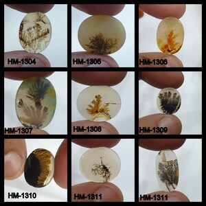 Natürlicher Dendritenachat, Dendritischer Cabochon, Achat-Lose Edelstein, Malerischer Dendritischer Achat, Heilende Eigenschaften, Farbe, Kraftstein