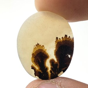 100% Natürlich Landschaftlich Achat !!! Baumachat, Dendritenquarz, Dendritenachat Malerischer Achat-Edelstein, Dendritenachat-Stein RING-Größe 20 x 16 MM