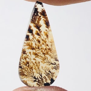 Wunderschöner Designer Dendriten Achat !!! NATÜRLICHER Dendritenachat Cabochon, loser Edelstein, 8X18 mm Dendritenachat für die Herstellung von Schmuckanhängern.