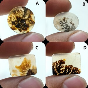 Natürlicher Dendritenachat, Dendritischer Cabochon, Achat-Lose Edelstein, Malerischer Dendritischer Achat, Heilende Eigenschaften, Farbe, Kraftstein