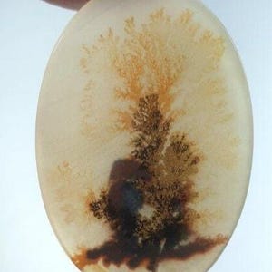 Wunderschöner Designer Dendriten Achat !!! NATÜRLICHER Dendritenachat Cabochon, loser Edelstein, 27 x 38 mm Dendritenachat zur Herstellung von Schmuckanhängern.