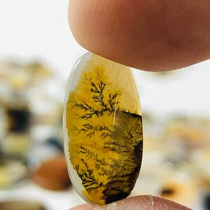 Wunderschöner Designer Dendriten Achat !!! NATÜRLICHER Dendritenachat Cabochon, Lose Edelstein, 8X16 MM Dendritenachat Für die Herstellung von Schmuck Pendent.