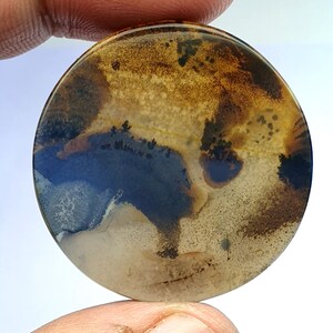 Riesige Größe 35x35 mmm !!! NATÜRLICHER Dendritenachat Cabochon, loser Edelstein, Dendritenachat für die Herstellung von Schmuck Pendent Größe.