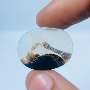 Erstaunlicher Design Achat !!! NATÜRLICHE dendritische Achat-Birne 21x14x6 mmm Cabochon, lose Edelstein, dendritischen Achat für die Herstellung von Schmuck Pendent.