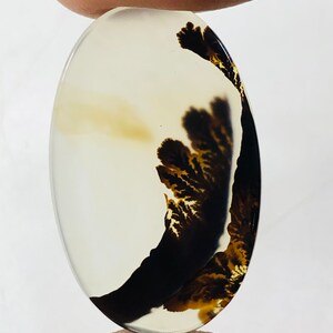 Wunderschöner Designer Dendriten Achat !!! NATÜRLICHER Dendritenachat Cabochon, loser Edelstein, 16 x 25 mm Dendritenachat zur Herstellung von Schmuckanhängern.