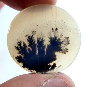 Wunderschöner Designer Dendriten Achat !!! NATÜRLICHER Dendritenachat Cabochon, loser Edelstein, 28 x 29 mm Dendritenachat zur Herstellung von Schmuckanhängern.