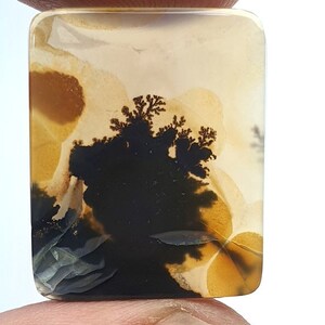 Riesige Größe 24x20 MM !!! Dendritenachat Rechteck Cabochon, Lose Edelstein, Dendriten Achat für die Herstellung von Schmuck Pendent