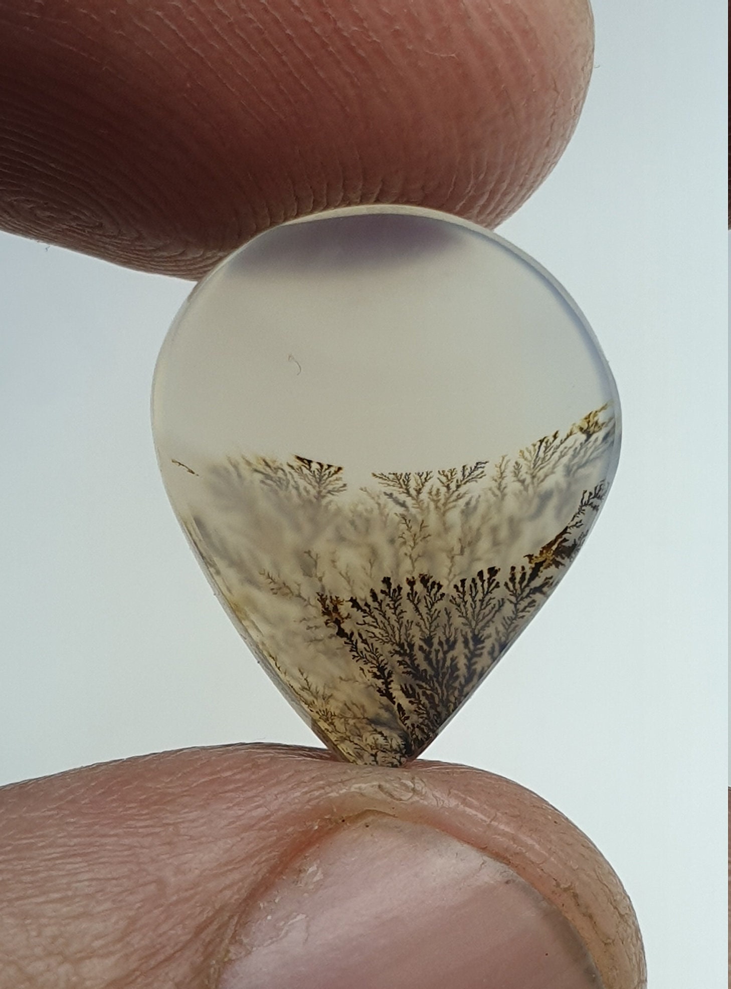 Loose Gemstone Dendritic Agate For Making Jewelry Pendent Size. NATURAL Dendritic Agate Cabochon