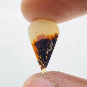 Riesige Größe !!! Dendritenachat Birne Cabochon, Lose Edelstein, Dendritenachat für die Herstellung von Schmuck Pendent Größe 18 x 10 MM