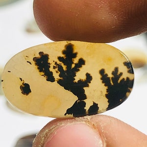 Wunderschöner Designer Dendriten Achat !!! NATÜRLICHER Dendritenachat Cabochon, loser Edelstein, 12x20 MM Dendritenachat für die Herstellung von Schmuck Pendent.