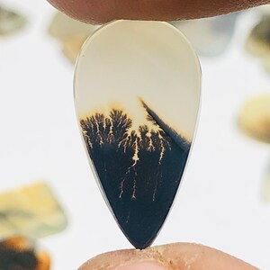 Wunderschöner Designer Dendriten Achat !!! NATÜRLICHER Dendritischer Achat Cabochon, loser Edelstein, 10x18 MM Dendritischer Achat für die Herstellung von Schmuck Pendent.