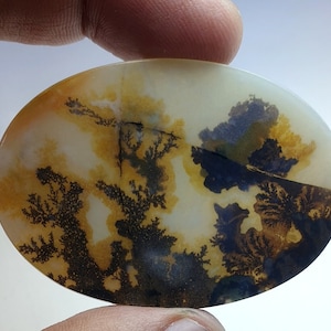 Riesige Größe !!! Dendritische Achat Oval Cabochon, lose Edelstein, dendritische Achat für die Herstellung von Schmuck Pendent Größe 55 x 38 MM