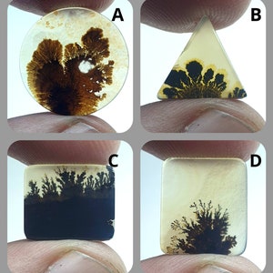 NATÜRLICHER Dendritenachat Cabochon, loser Edelstein, Dendritenachat für die Herstellung von Schmuck Pendent Größe.