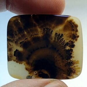 Riesige Größe 33x29MM !!! Dendritenachat Rechteck Cabochon, Lose Edelstein, Dendriten Achat für die Herstellung von Schmuck Pendent