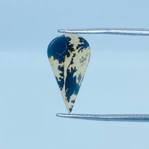 Erstaunlicher Design Achat !!! NATÜRLICHER Dendritischer Achat-Birnen-Cabochon, loser Edelstein, dendritischer Achat für die Herstellung von Schmuckanhängern.