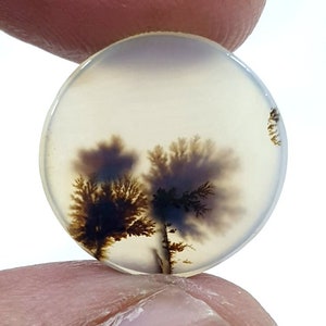 Wunderschöner Designer Dendriten Achat !!! NATÜRLICHER Dendritenachat Cabochon, loser Edelstein, 15 x 11 mm Dendritenachat für die Herstellung von Schmuck Pendent.